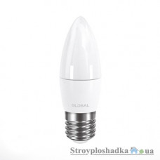 Лампа світлодіодна Global, C37, 5 Вт, 4100 K, 220 В, E27 (1-GBL-132)