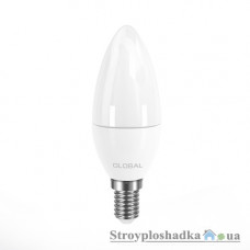 Лампа светодиодная Global, C37, 5 Вт, 2700 K, 220 В, E14 (1-GBL-133)