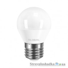 Лампа світлодіодна Global, G45, 5 Вт, 4100 K, 220 В, E27 (1-GBL-142)