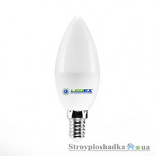 Лампа светодиодная Ledex, C37, 6 Вт, 4000 K, 220 В, E14 (100145)
