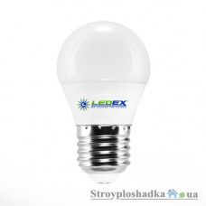 Лампа світлодіодна Ledex, G45, 7 Вт, 4000 K, 220 В, E27 (100856)