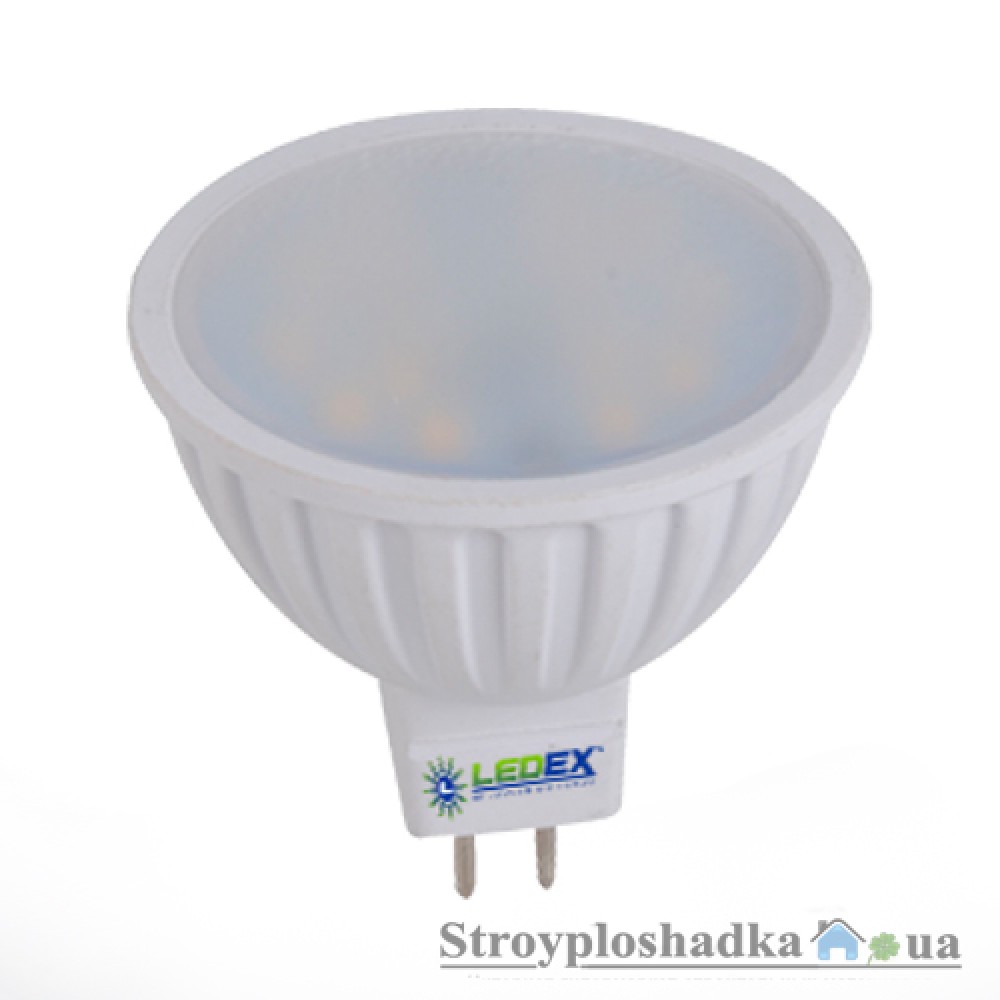 Лампа светодиодная Ledex, MR16, 5 Вт, 3000 К, 230 В, GU5.3 (100871)