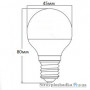Лампа світлодіодна Ledstar, G45, 6 Вт, 4000 K, 220 В, E14 (100621)