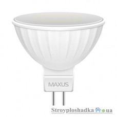 Лампа светодиодная Maxus MR16, 3 Вт, 3000 К, 220 В, GU5.3 (1-LED-143-01)
