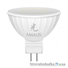 Лампа світлодіодна Maxus MR16, 4 Вт, 5000 K, 220 В, GU5.3 (1-LED-404-01)