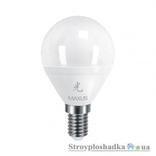 Лампа светодиодная Maxus G45 F, 5 Вт, 4100 К, 220 В, E14 (1-LED-438)
