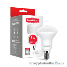 Лампа світлодіодна Maxus R50, 5 Вт, 3000 K, 220 В, E14 (1-LED-553)