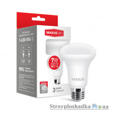 Лампа светодиодная Maxus R63, 7 Вт, 4100 К, 220 В, E27 (1-LED-556)
