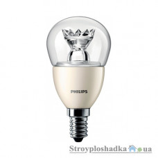 Лампа светодиодная Philips MAS LED luster D 6.2-40W Clear P48, 2700 К, 230 В, Е14