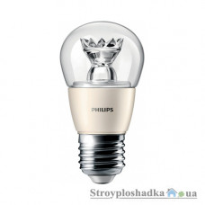 Лампа світлодіодна Philips MAS LED luster D 6.2-40W Clear P48, 2700 K, 230 В, Е27