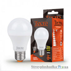 Лампа светодиодная Tecro, A60, 12 Вт, 2700 K, 220 В, E27 (01-10-15)