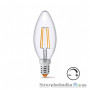 Лампа світлодіодна VIDEX Filament C37FD, 4 Вт, E14, 4100K, 220 В, диммерна