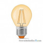 Лампа светодиодная VIDEX Filament G45FA, 4 Вт, E27, 2200K, 220 В, бронза