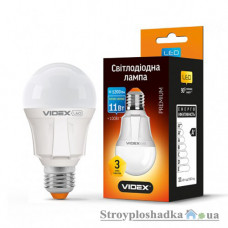 Лампа світлодіодна VIDEX Premium A60, 11 Вт, E27, 3000K, 220 В