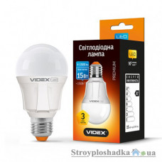 Лампа світлодіодна VIDEX Premium A60, 15 Вт, E27, 4100K, 220 В