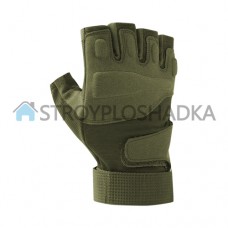 Тактические перчатки с открытыми пальцами SKINARMOR GREEN 34026, хаки, размер L