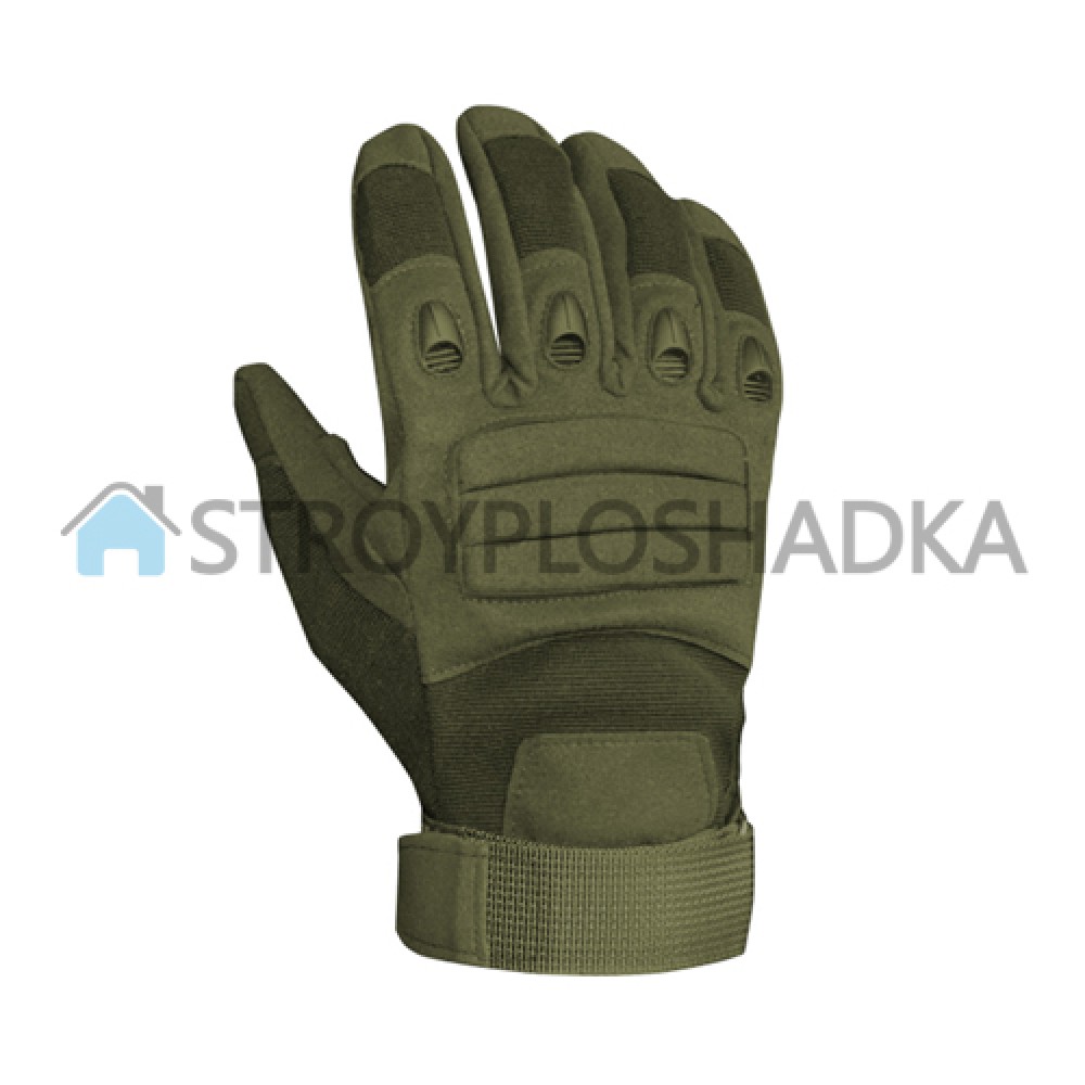 Тактичні рукавички із закритими пальцями SKINARMOR GREEN 34025, хакі, розмір ХL