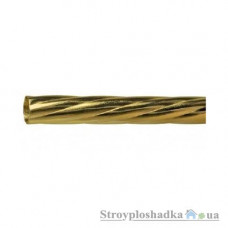Труба металева Marcin Dekor Твістер (кручена) 25 мм, 1.6 м, золото