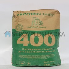 Цемент Кривой Рог ПЦ II/ Б-Ш-400, 25кг