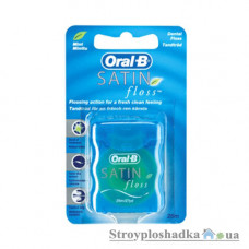 Зубная нить Oral-B Satin floss, мята, 25 м