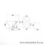 Унитаз-компакт Colombo Лотос Basic, 3/6 л, вертикальный слив, нижний подвод, сиденье полипропилен, белый, S14941500