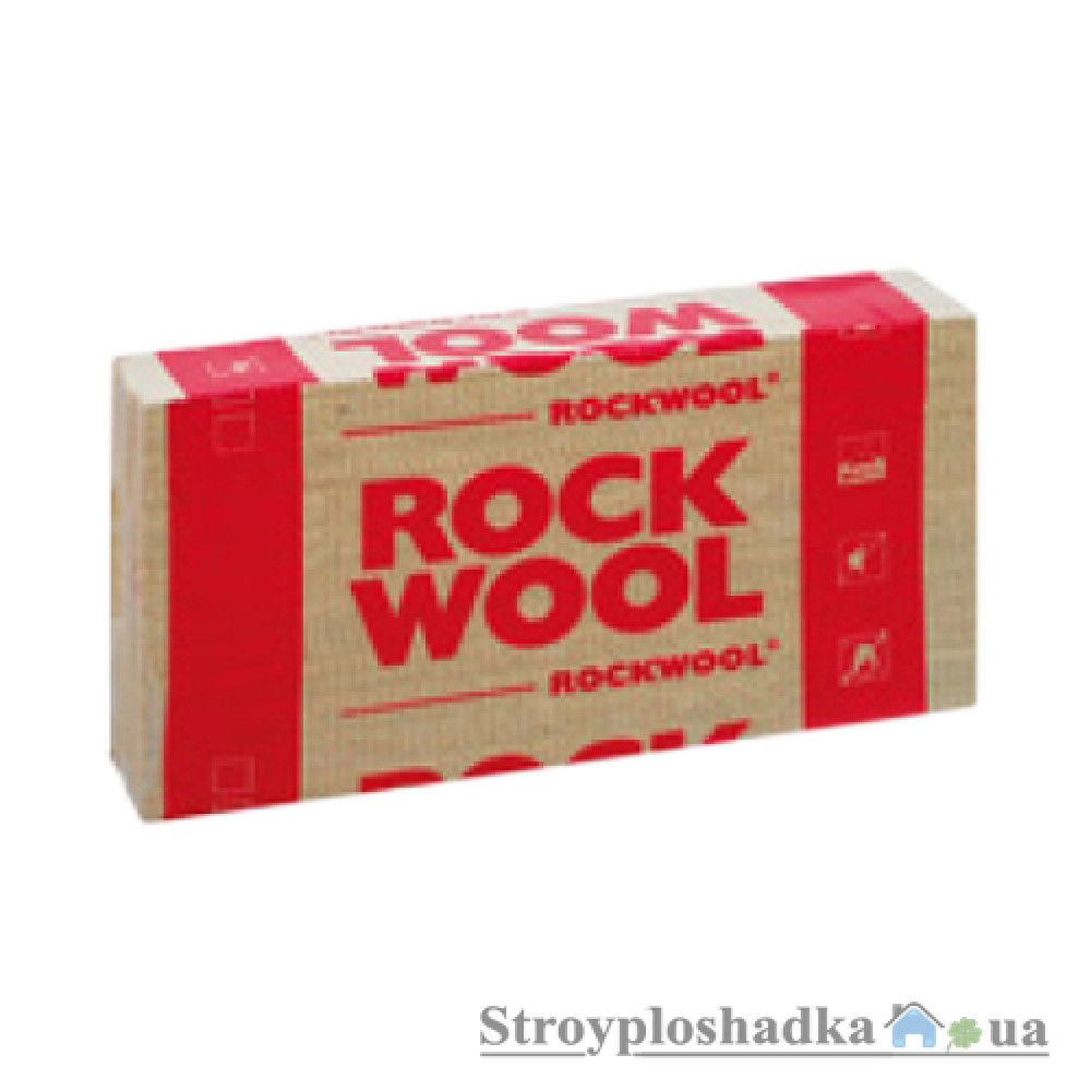 Базальтовая вата Rockwool Stroprock, 30 мм, 3 кв.м, 5 плит/уп.