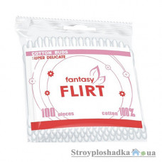 Ватные палочки Fantasy Flirt, zip упаковка, 100 шт
