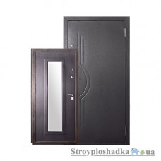 Вхідні двері Білоруський Стандарт БС6, праві, 2050x860 мм, венге з дзеркалом