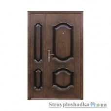 Входная дверь Двери Оптом Полуторная ТР-С 61, правая, 2050x1200 мм, темный орех