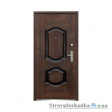 Вхідні двері Двері Оптом Стандарт ТР-С 61, ліві, 2050x860 мм, темний горіх