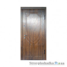 Вхідні двері ED Євродвері 864, праві, 2050x860 мм, дуб темний, Vinorit