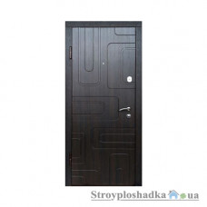 Вхідні двері ED Євродвері 921, ліві, 2050x860 мм, венге структурний/білий суперматовий