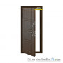 Входная дверь Министерство Дверей Портфель Оптимальный ПО-09, левая, 2050х960 мм, венге структурный/дуб беленый