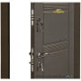 Входная дверь Министерство Дверей Портфель Оптимальный ПО-29, левая, 2050х960 мм, венге серый горизонтальный 