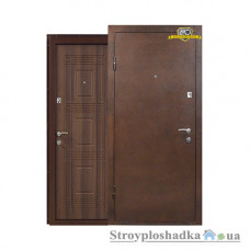 Входная дверь Министерство Дверей Портфель Универсальный ПУ-01, левая, 2050х860 мм, коньячный орех