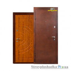 Входная дверь Министерство Дверей Портфель Универсальный ПУ-08, левая, 2050х960 мм, дуб золотой