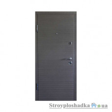 Вхідні двері Міністерство Дверей, ПК-168, ліва, 2050x860, венге сірий горизонт
