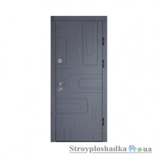 Вхідні двері Міністерство Дверей, ПК-52, права, 2050x860, софт грей