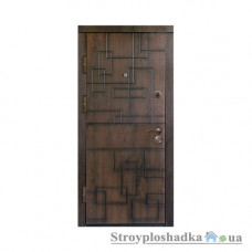 Вхідні двері Міністерство Дверей, ПВ-157 V, ліва, 2050x860, дуб темний Vinorit (Патина)