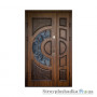 Вхідні двері подвійні Міністерство Дверей, ПВ-191 V, ліва, 2050x1200, дуб темний Vinorit (Патина)
