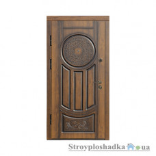 Вхідні двері Міністерство Дверей, ПВ-61 V, ліва, 2050x860, дуб темний Vinorit (Патина)