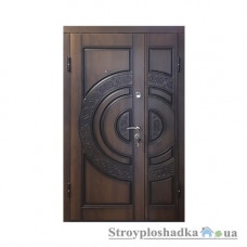 Входная дверь двойная Министерство Дверей, ПВ-82 V, левая, 2050x1200, дуб темный Vinorit (Патина)