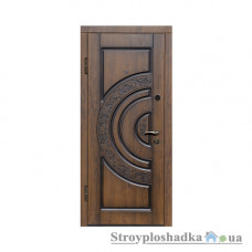 Вхідні двері Міністерство Дверей, ПВ-82 V, ліва, 2050x860, дуб темний Vinorit (Патина)