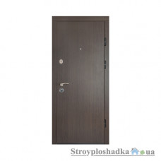 Вхідні двері Міністерство Дверей, ПК-00+ V, права, 2050x860, венге темний Vinorit