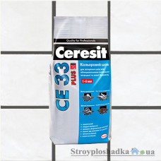 Затирка для швов до 6 мм Ceresit СЕ 33 Plus, №116, антрацит, 2 кг