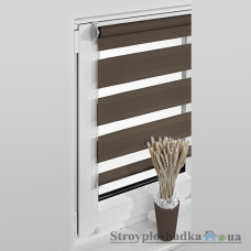 Рулонная штора (ролет) Vidella Zebra ZZ-10, бразовая, 83x160 см 