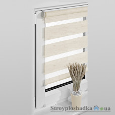 Рулонная штора (ролет) на балкон Vidella Zebra ZZ-6, натуральный светлый, 69x230 см 
