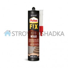 Клей монтажный акриловый Pattex Fix Wood Жидкие гвозди, белый, 385 г