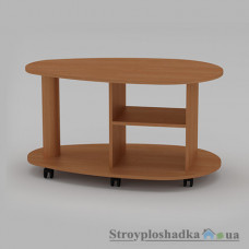 Журнальний стіл Компаніт Крапля, 100.5х60х54 см, ДСП, бук