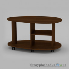Журнальний стіл Компаніт Крапля, 100.5х60х54 см, ДСП, горіх Екко